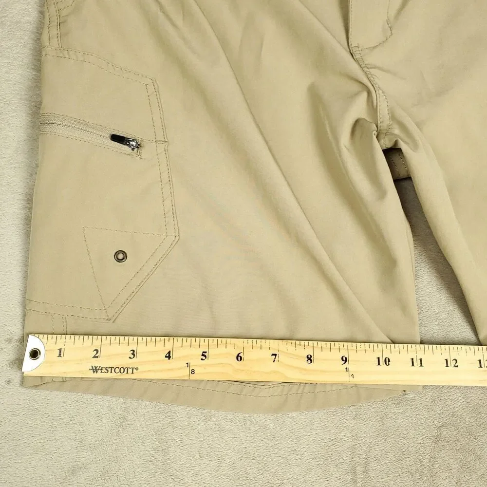 Denali Cargo Shorts Mens 36 Beige Stretch Lightweight Outdoor Travel Summer